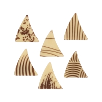 216 pz Triangolo piccolo marron, cioccolato bianco