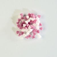 1,5 Kg Cuoricini piccoli rosa  e bianchi