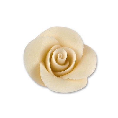 48 pz Rose bianche piccole di marzapane 