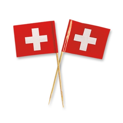 144 pz Bandiere svizzere piccole 
